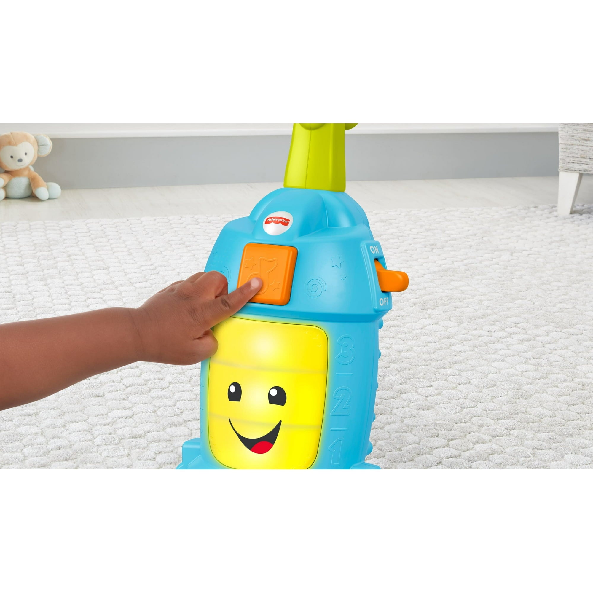 Fisher-Price Laugh & Learn Light-Up Learning Vacuum Electronic Toddler Plastic Push Toy