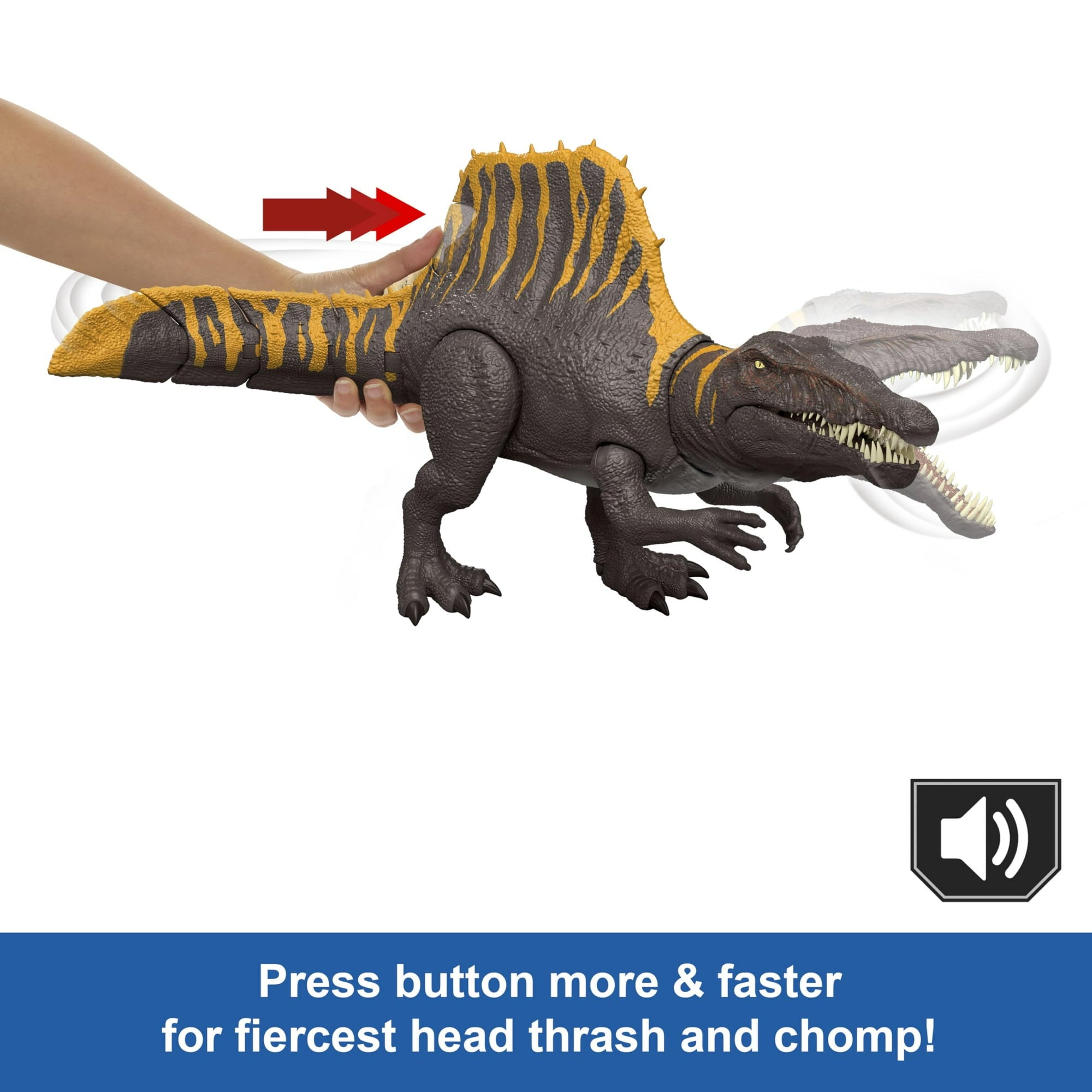 Jurassic World Rebirth Tail Thrasher Spinosaurus Action Figure