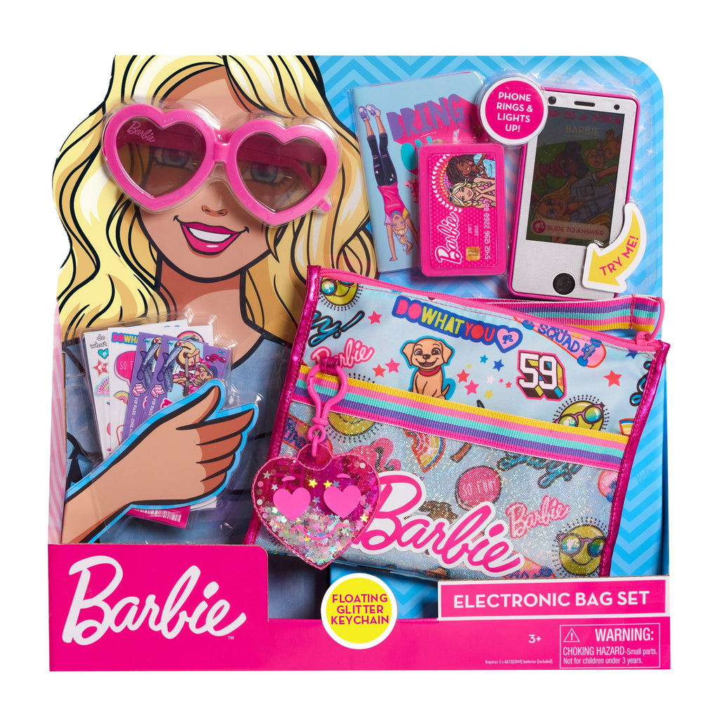 Barbie Electronic 10-Piece Purse Set,  Kids Toys for Ages 3 Up, Gifts and Presents