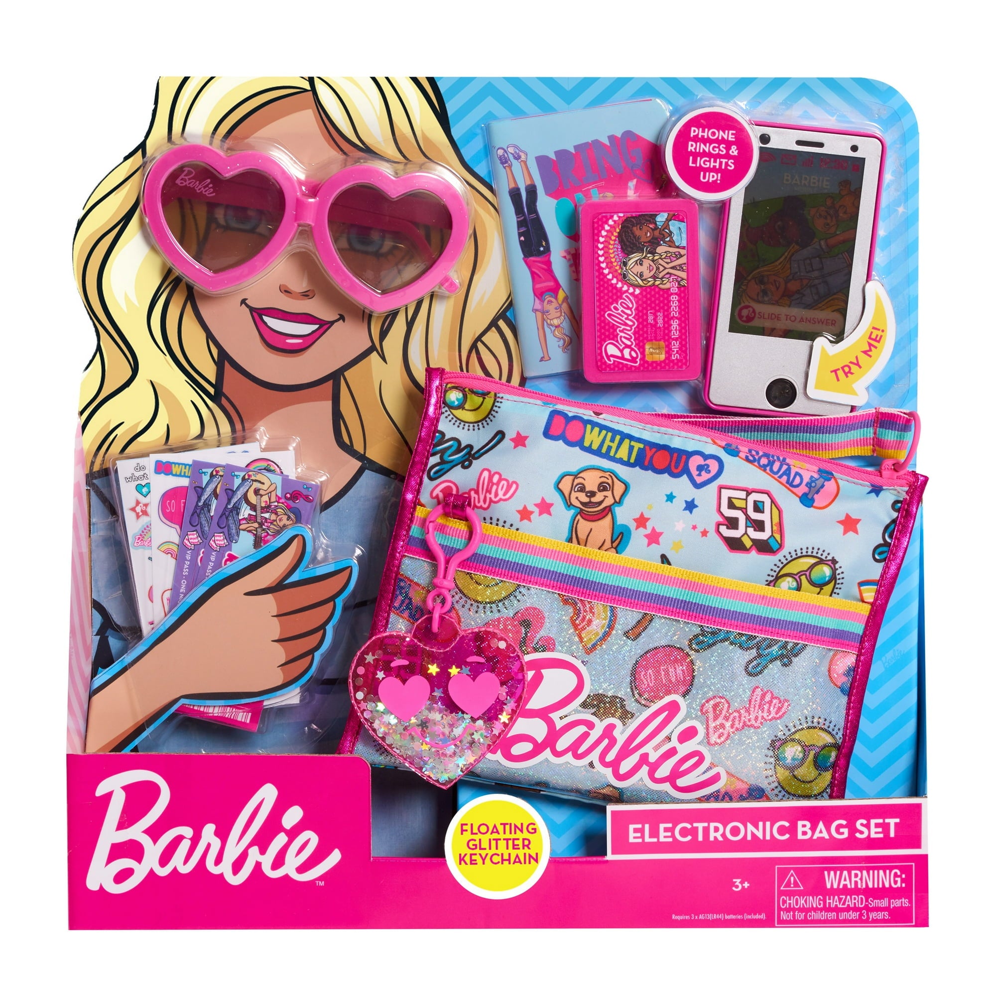 Barbie Electronic 10-Piece Purse Set,  Kids Toys for Ages 3 Up, Gifts and Presents