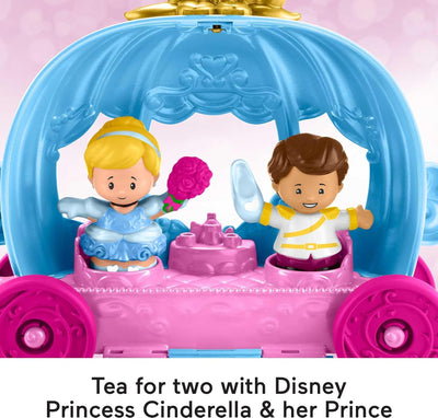 Disney Princess Cinderella’s Dancing Carriage Little People Toddler Playset with Horse & Figures