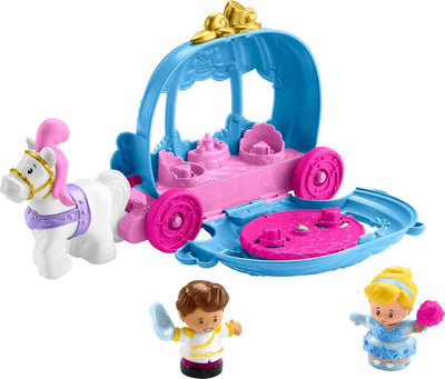 Disney Princess Cinderella’s Dancing Carriage Little People Toddler Playset with Horse & Figures