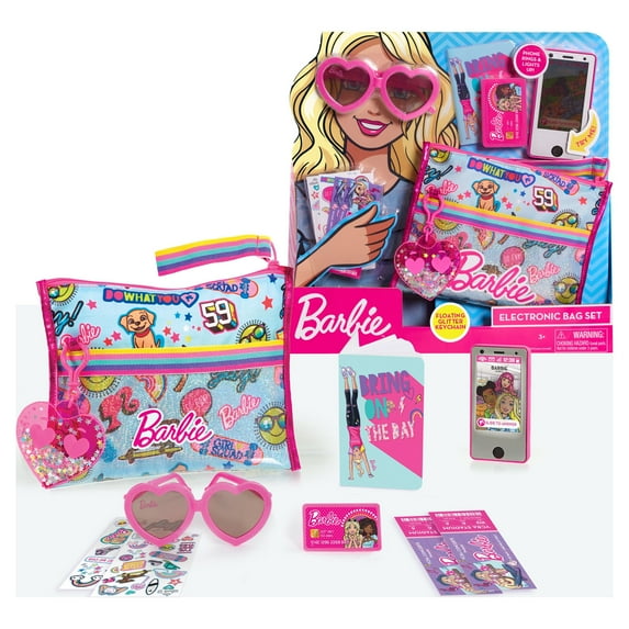Barbie Electronic 10-Piece Purse Set,  Kids Toys for Ages 3 Up, Gifts and Presents