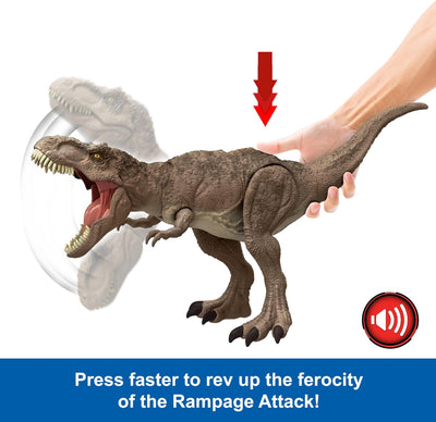 Jurassic World Chaos Theory All-Out Attack Tyrannosaurus Rex Dinosaur Action Figure Toy