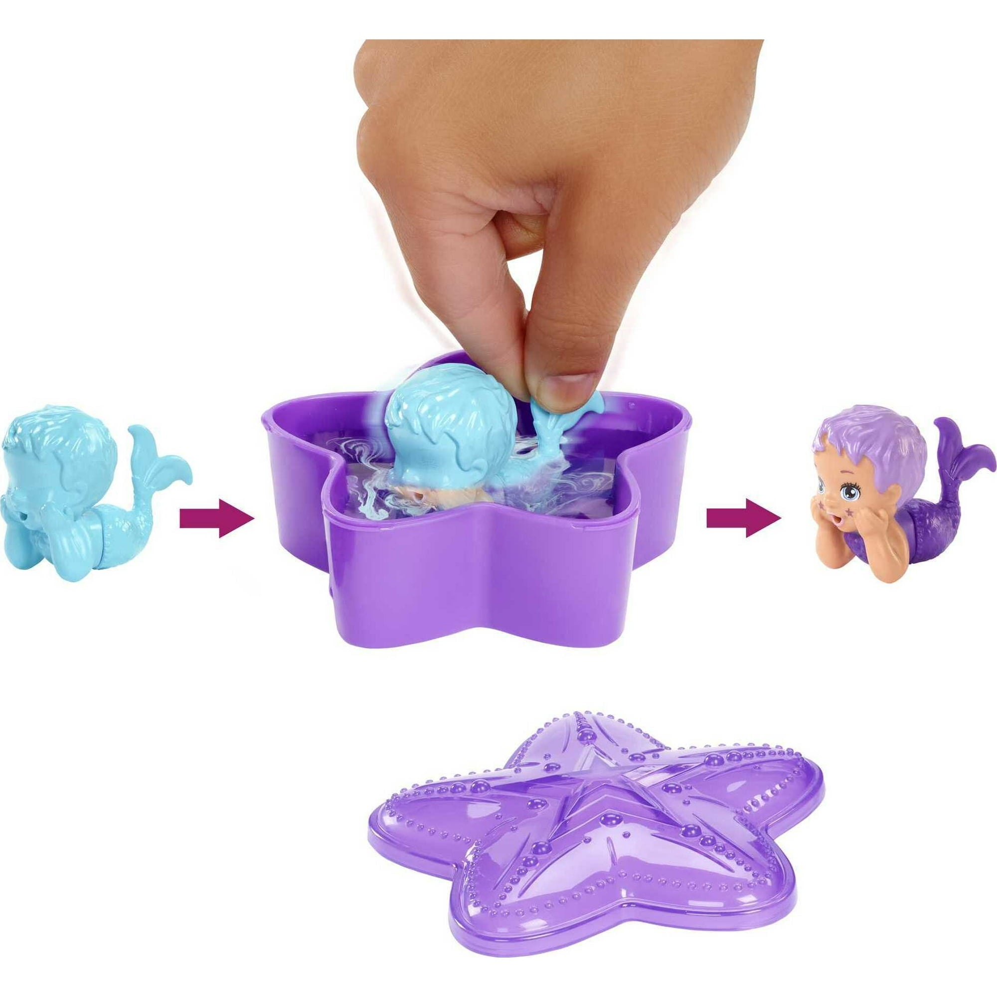 Barbie Toys Color Reveal Rainbow Mermaid Series Baby Doll Kids Gifts