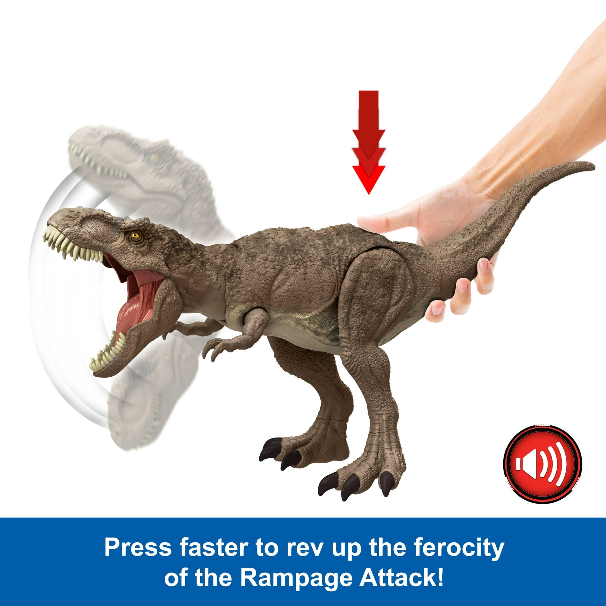 Jurassic World Chaos Theory All-Out Attack Tyrannosaurus Rex Dinosaur Action Figure Toy