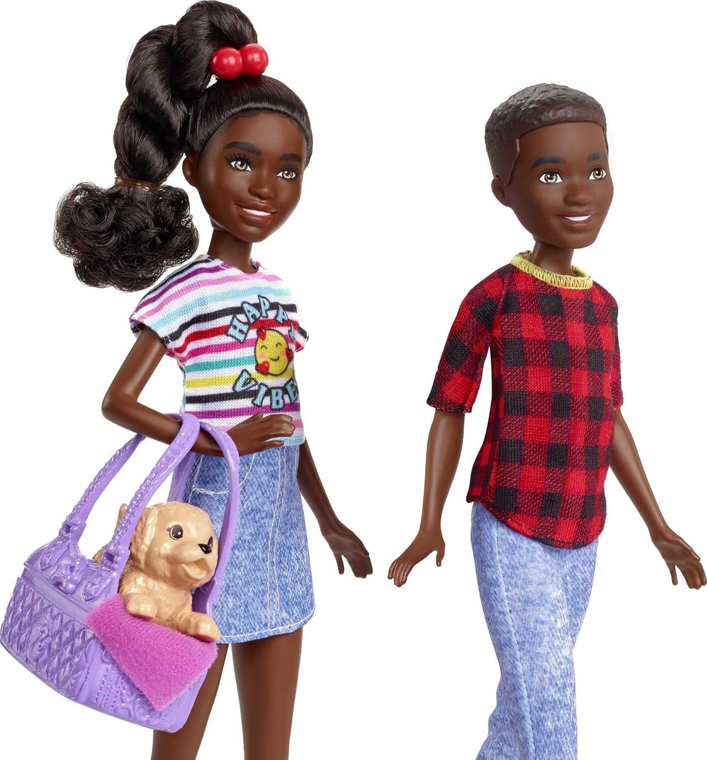 Barbie It Takes Two Dolls & Accessories with Brother & Sister Dolls, 3 Pet Puppies & 10+ Accessories