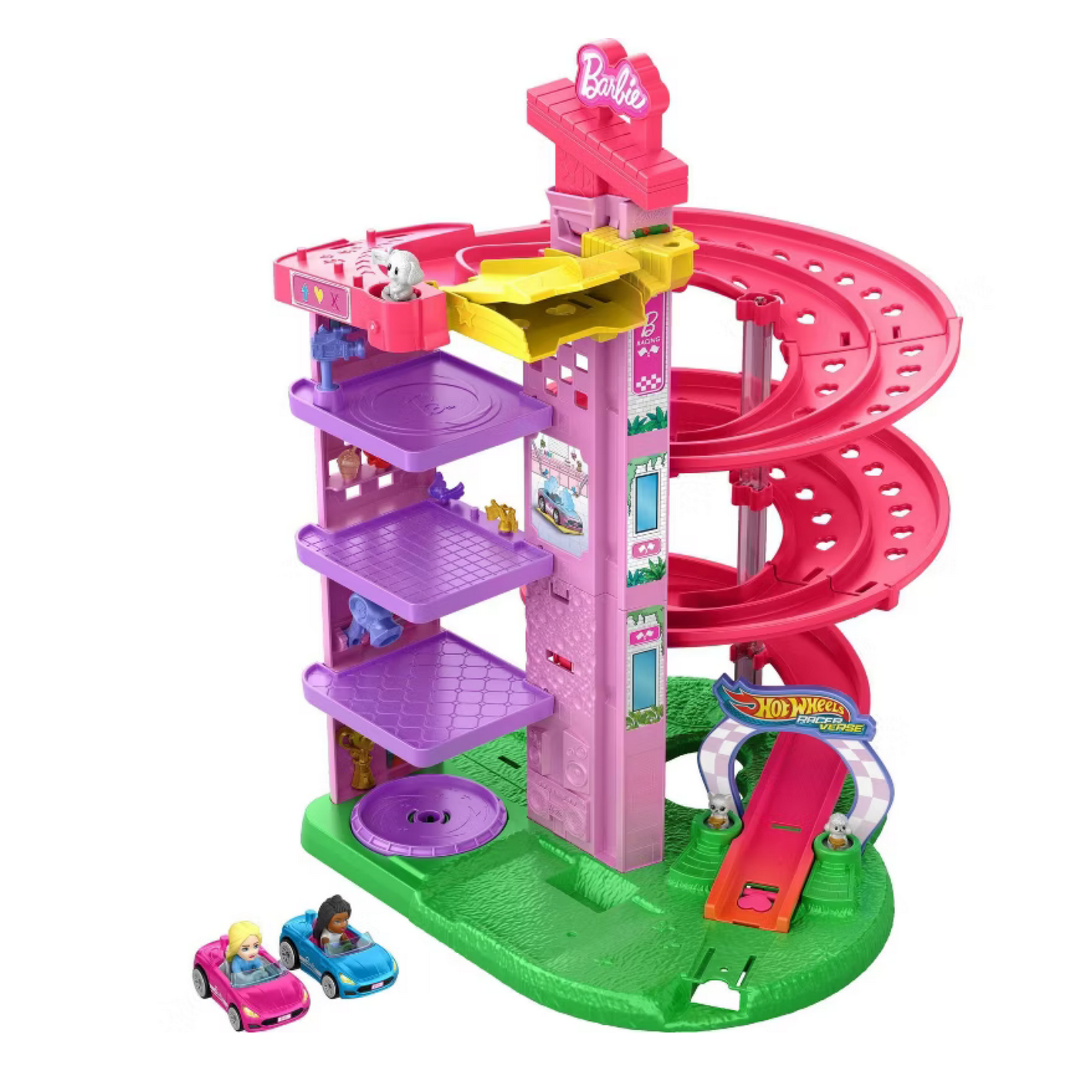 Hot Wheels Racerverse Barbie Spiral Race Die Cast Car