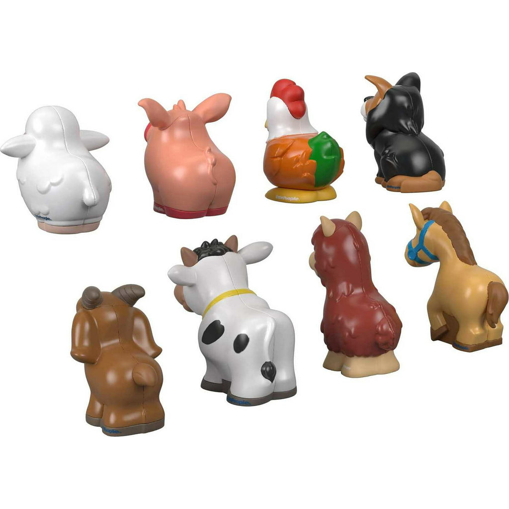 Fisher-Price Little People Farm Animal Friends 8-Piece Figure Set for Toddlers