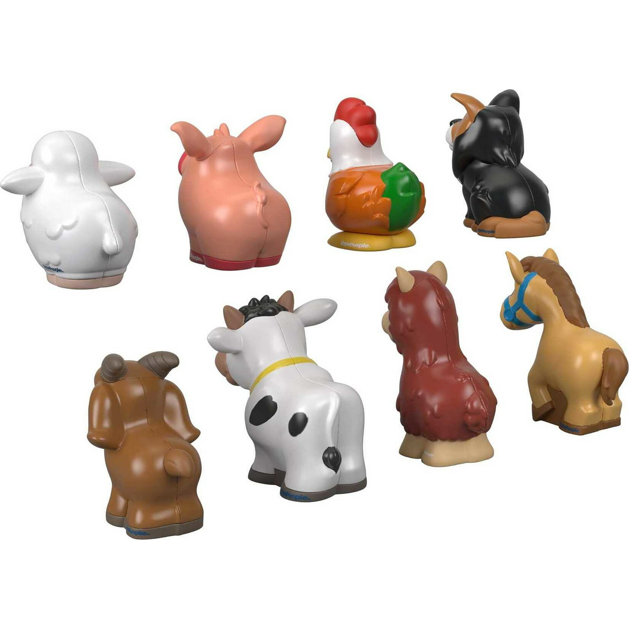 Fisher-Price Little People Farm Animal Friends 8-Piece Figure Set for Toddlers