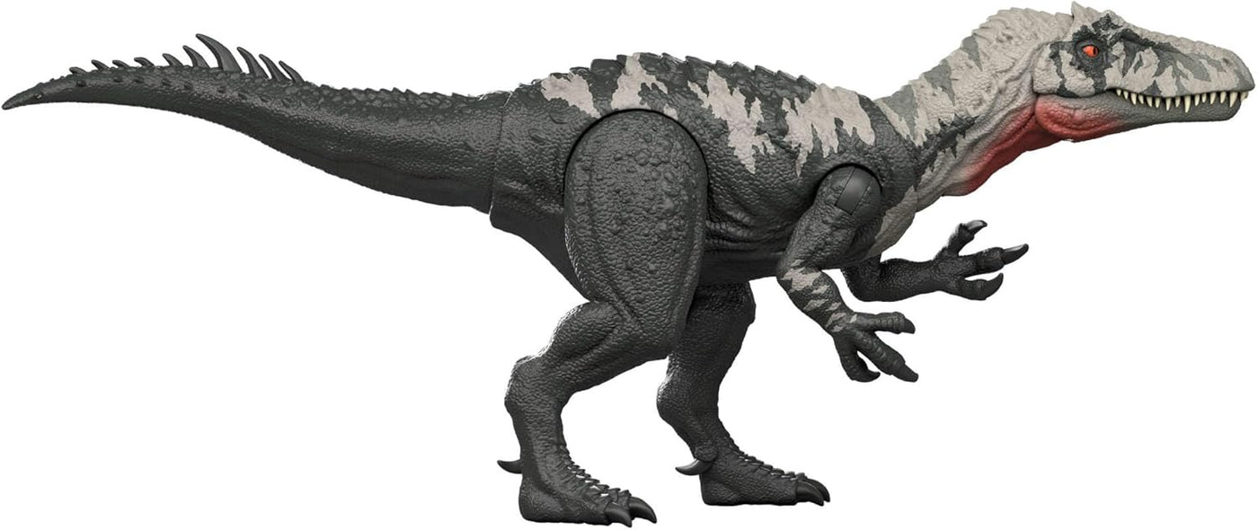 Jurassic World Rebirth Gigantic Thrashers Chilantalsaurus Dinosaur Figure Toy, Dual Attack