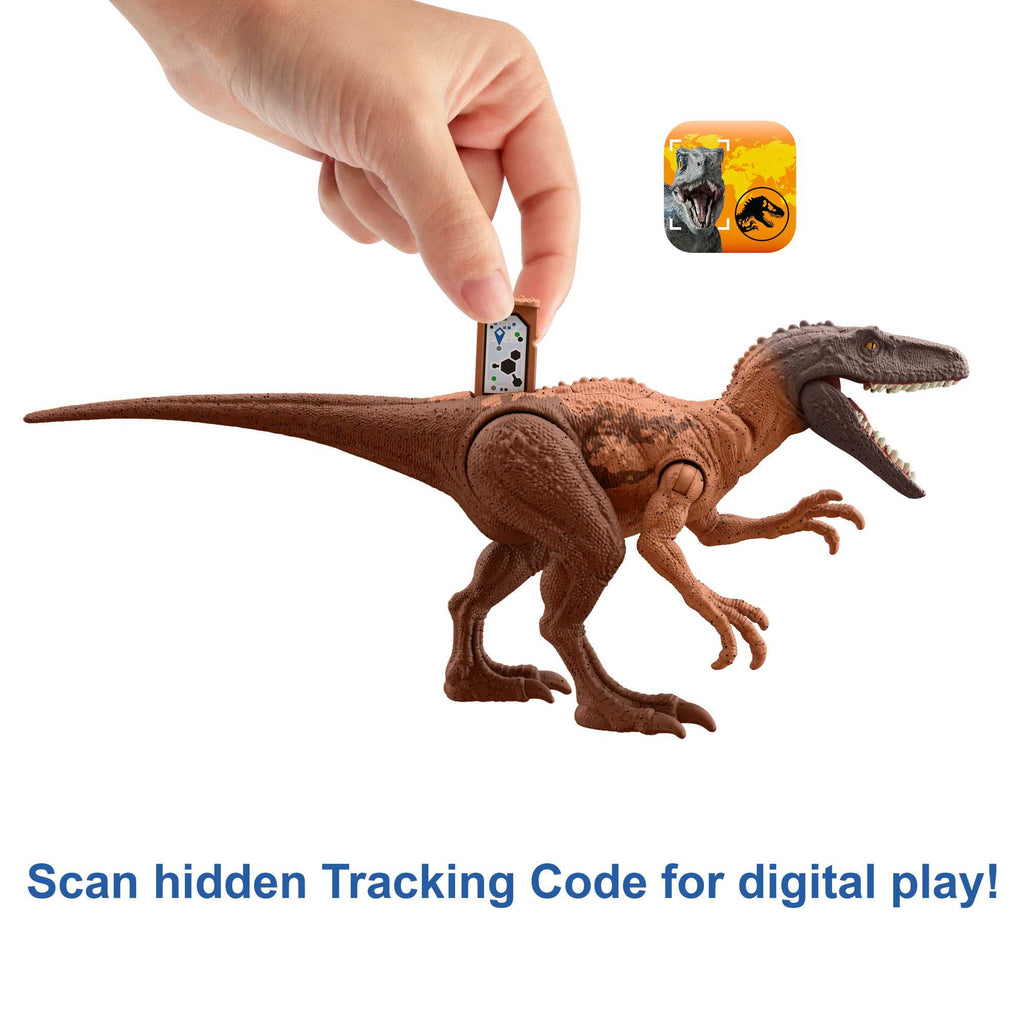Jurassic World Strike Attack Herrerasaurus Dinosaur Action Figure, Collectible Toy