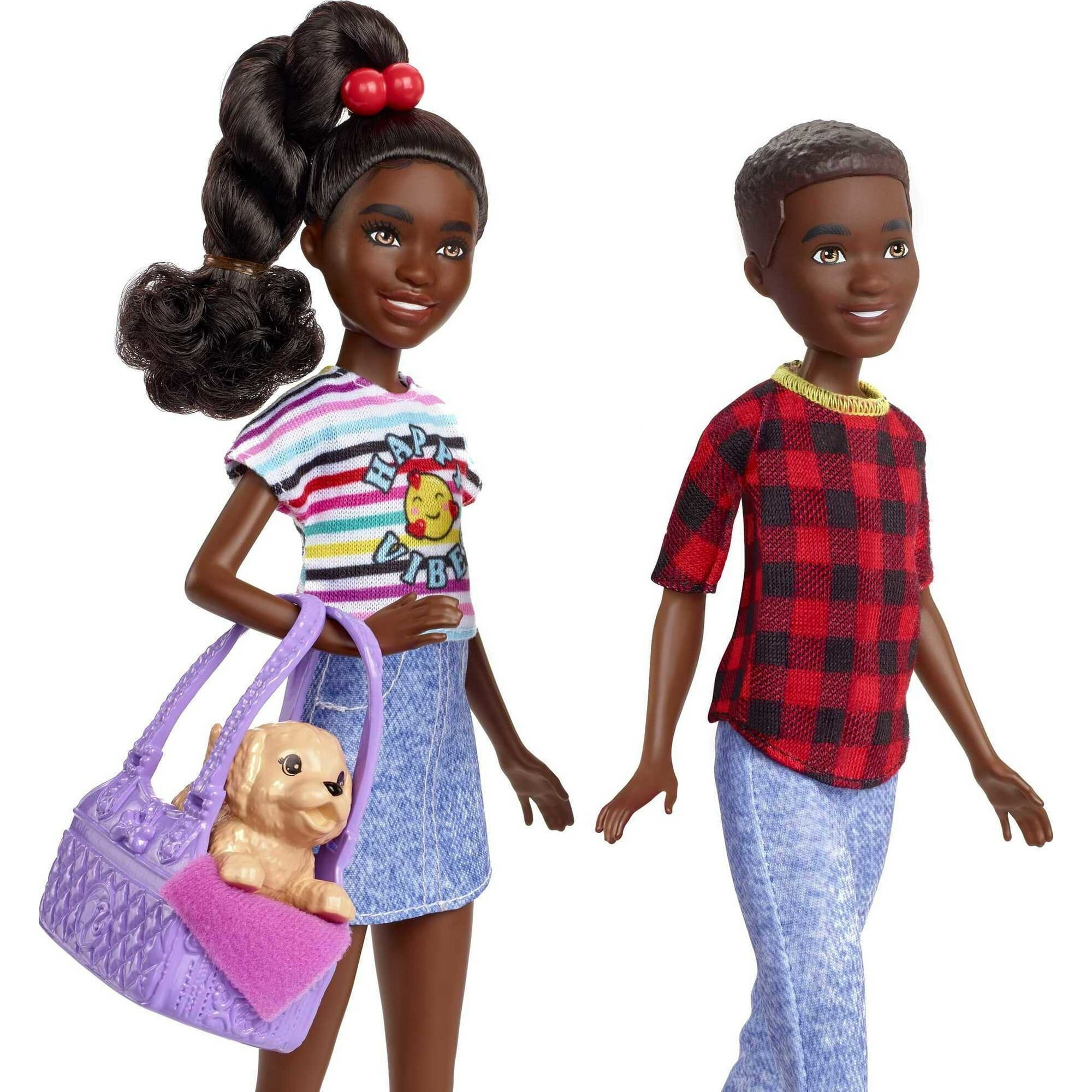 Barbie It Takes Two Dolls & Accessories with Brother & Sister Dolls, 3 Pet Puppies & 10+ Accessories